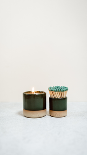 The Holly Petite Set (Petite Candle + MatchPott)