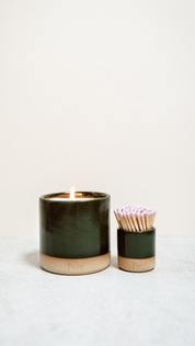 The Holly Set (Candle + MatchPott)