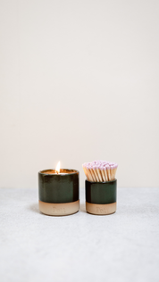 The Holly Petite Set (Petite Candle + MatchPott)