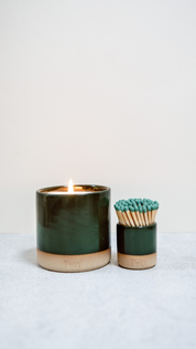 The Holly Set (Candle + MatchPott)